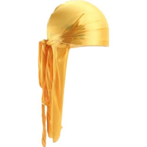 Mauton Blank Black Durag - Yellow