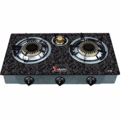 3-Burner Glass Top Gas Cooker
