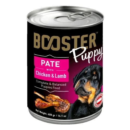 Booster Puppy Pate With Chicken And Lamb 400g - Pack Of 12
