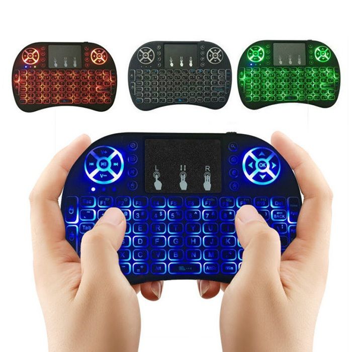 Backlit Wireless Keyboard Air Mouse Touchpad For Android TV BOX Smart TV PC