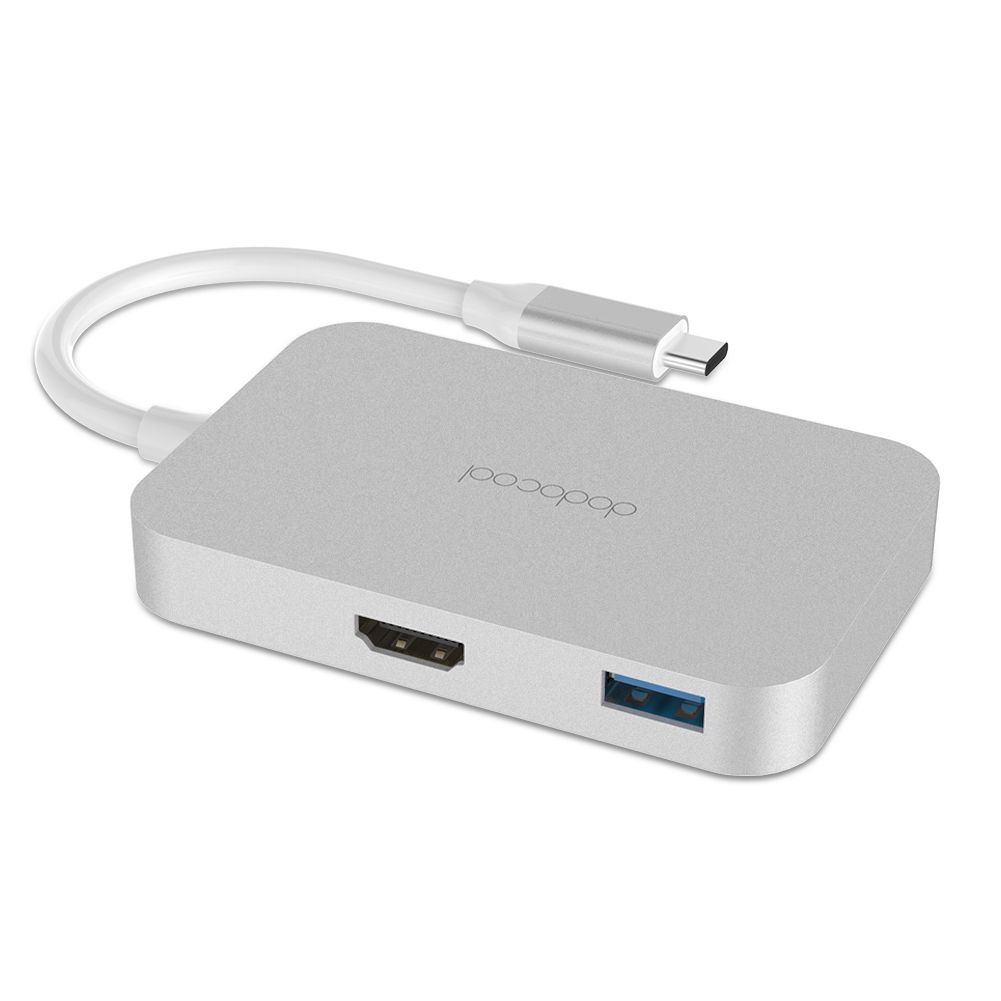 Aluminum Alloy USB-C To 4-port USB 3.0 Hub With HD