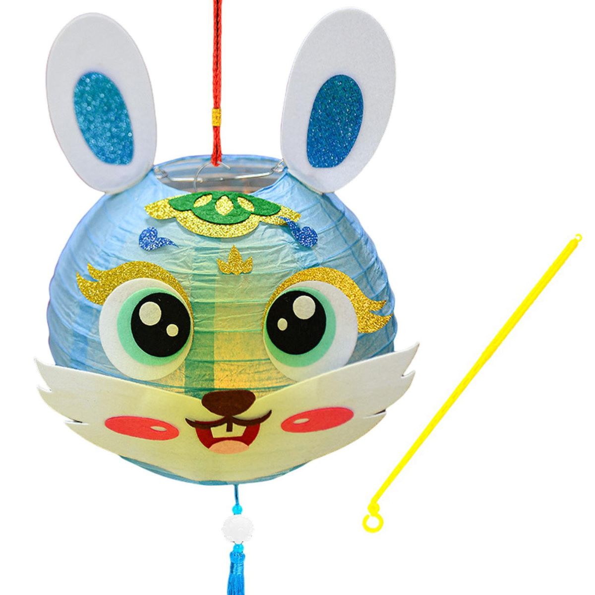 Spring Festival Lantern Rabbit Lantern Pendant Spring Festival New Year Light Blue