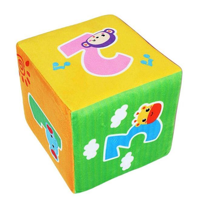 Foam Dice Set -Large 5.9 Inches Big - Colorful Animal Number