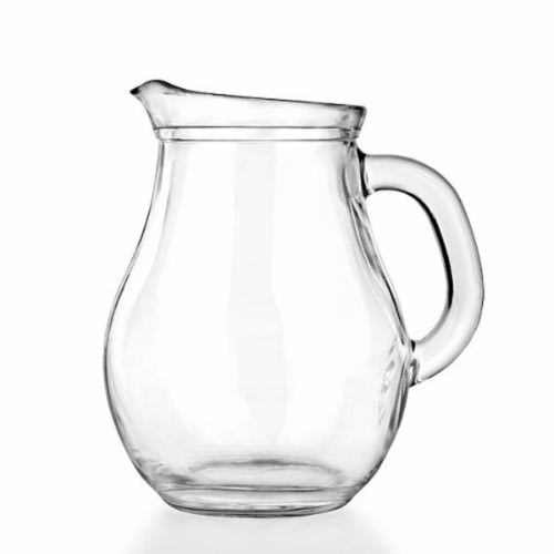 Transparent Glass Water Jar - 2L