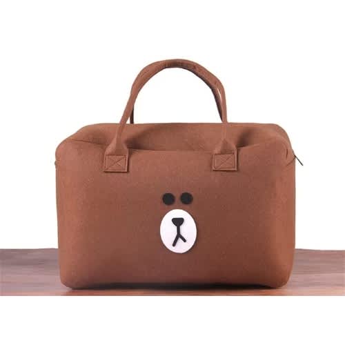 Brown Emoji Tote Bag - Tote Weekend Bag