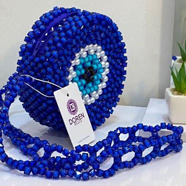 Beaded bag - Blue Eye