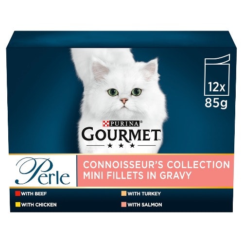 Purina Gourmet Perle Connoisseurs Cat Food Mixed - 12 X 85g