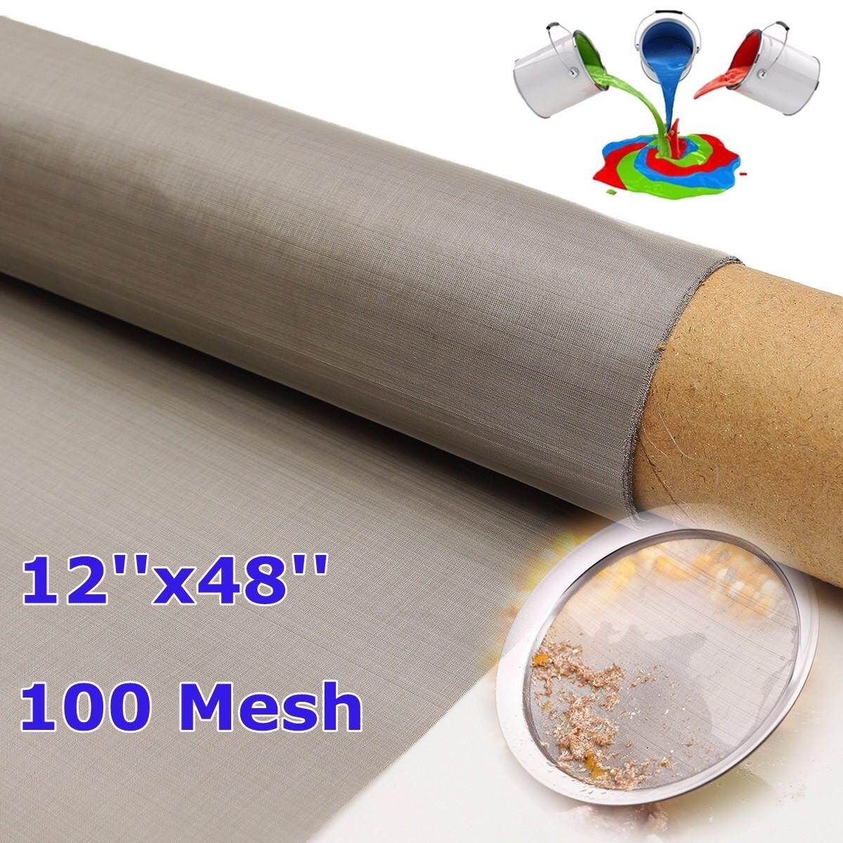 150 Micron Stainless Steel 100 Mesh 316 Oil Filter Filtration Screen 12''x48''
