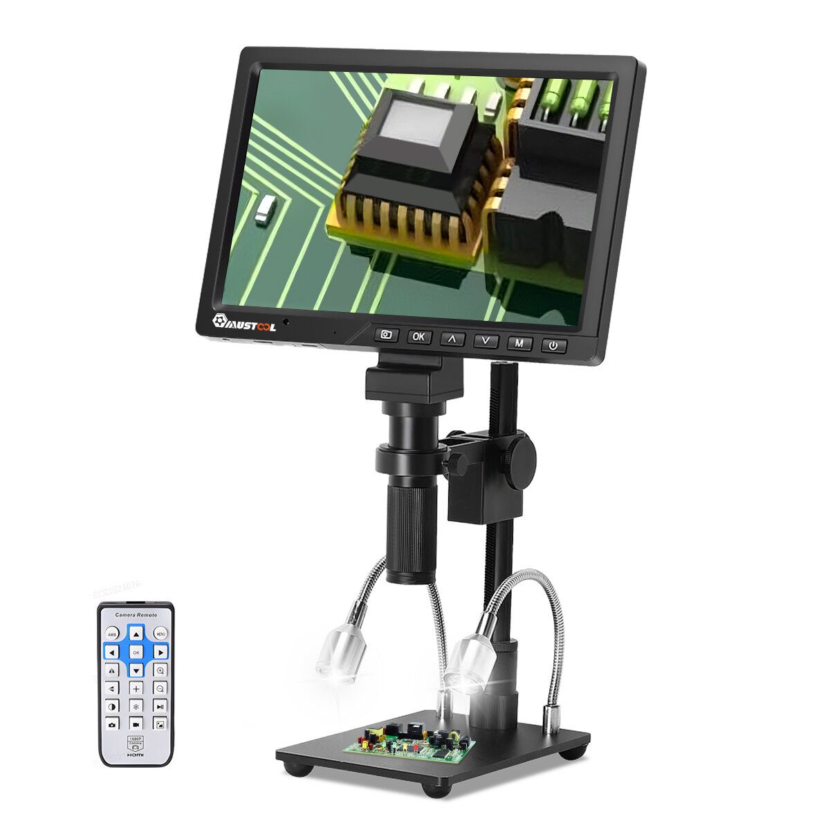 Mustool10.1 Inch LCD HD Video Microscope With 150X C Mount