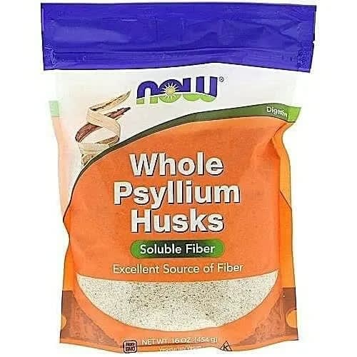 Now Food Whole Psyllium Husks - Solution Fiber - 454g