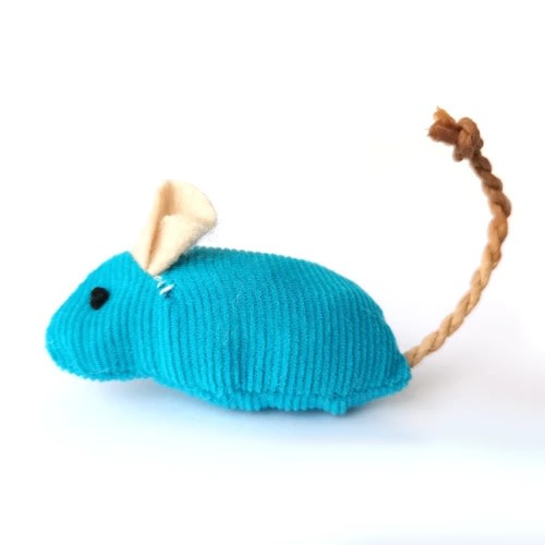 TD Plush Mouse Cat Toy - Blue