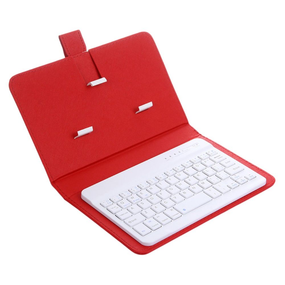 Portable Wireless Bluetooth-compatible Keyboard With-Red