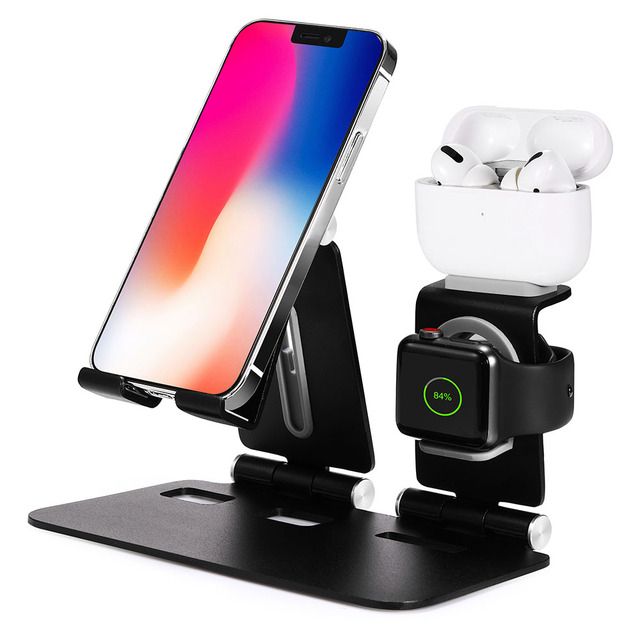 Desk Phone Charger Dock Holder For Airpods 1/2 Pro Apple