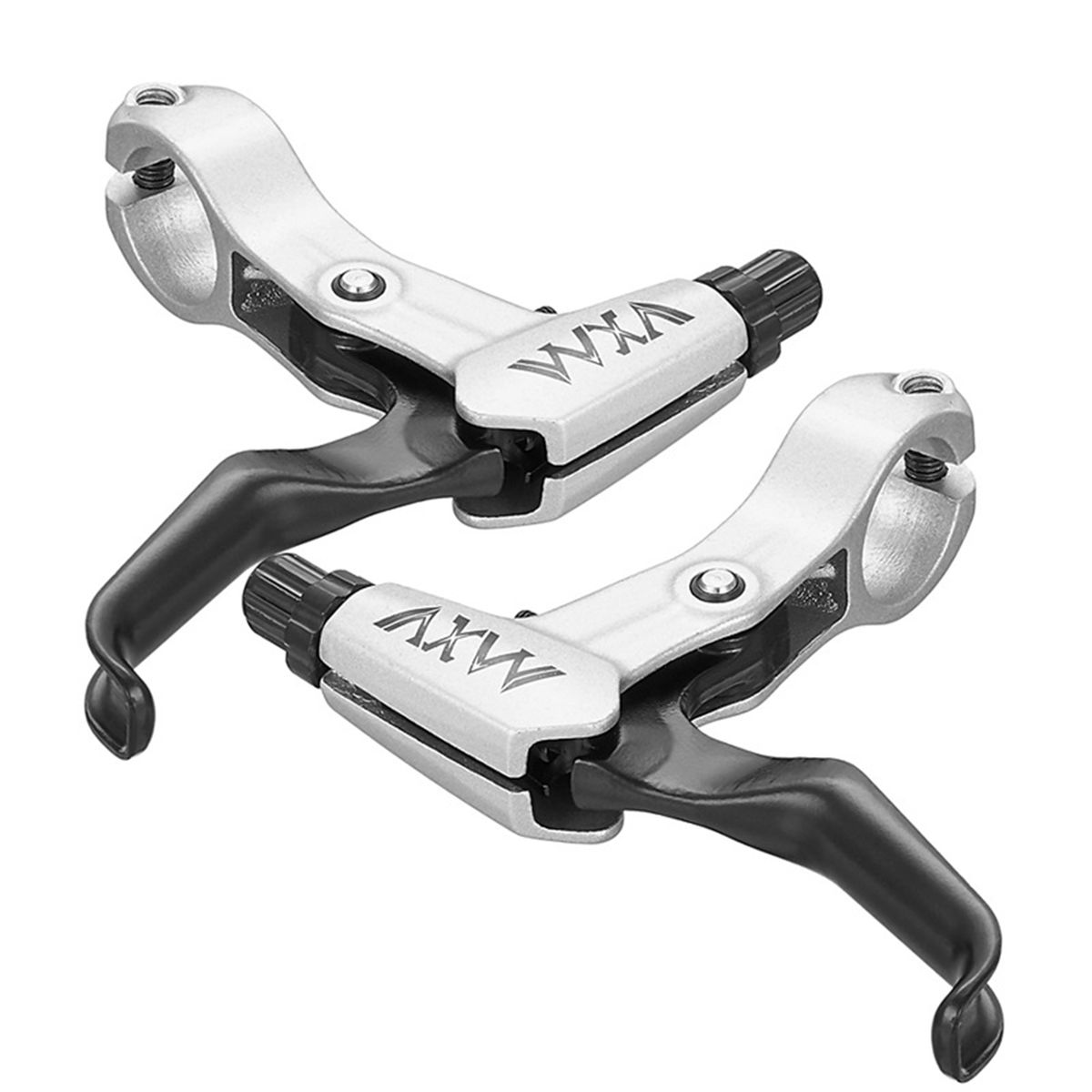 1 Pair Bike Brake Handle   Flexiable Control Silver Gray
