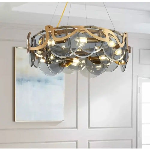 Crystal Chandelier Led Lights Pendant Ceiling Fixture Hanging Lamp