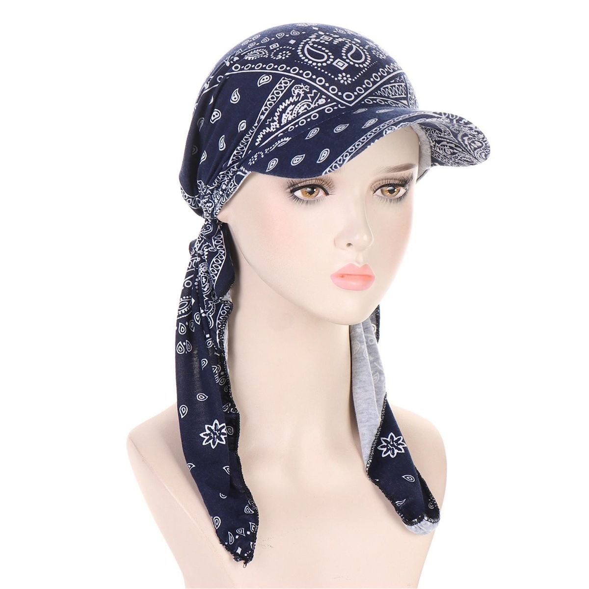 Ladies Hat  Hijab Cap Floral Stretch Multicolor Muslim Hijab Cap Base Hat Crazy Baseball Cap Shoe Baseball Cap