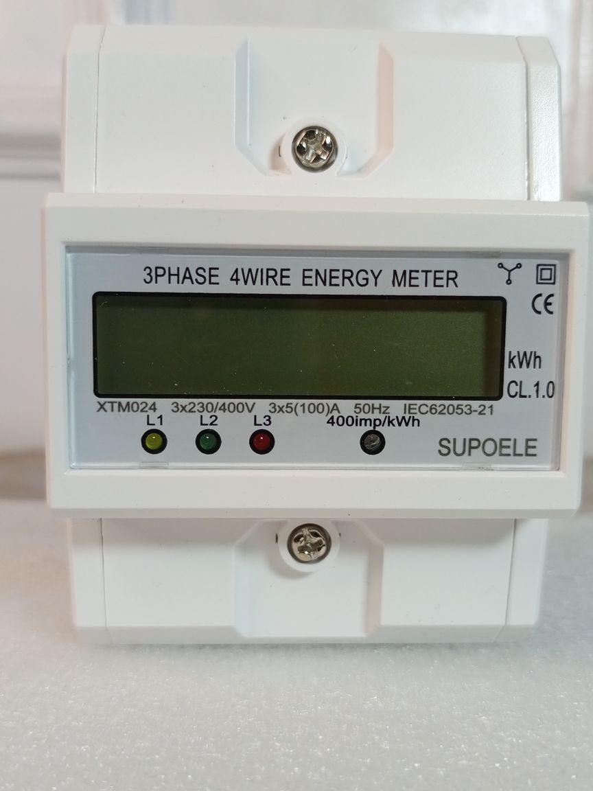 Energy Power KWh Three Phase Check Meter 3P + N