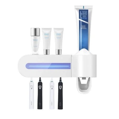 Rechargeable Toothbrush Sterilizer & Toothpaste Dispenser