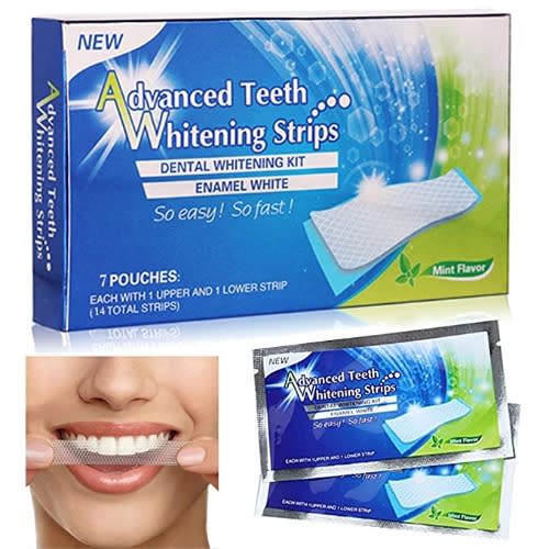 Advanced Teeth Whitening Strips - 7 Pouches