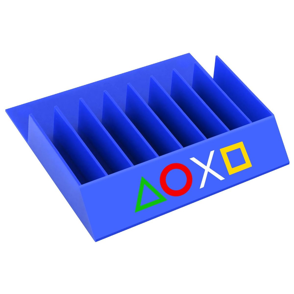 Universal Game Cassette Holder Universal Game Disc Organizer for Ps5 Blue