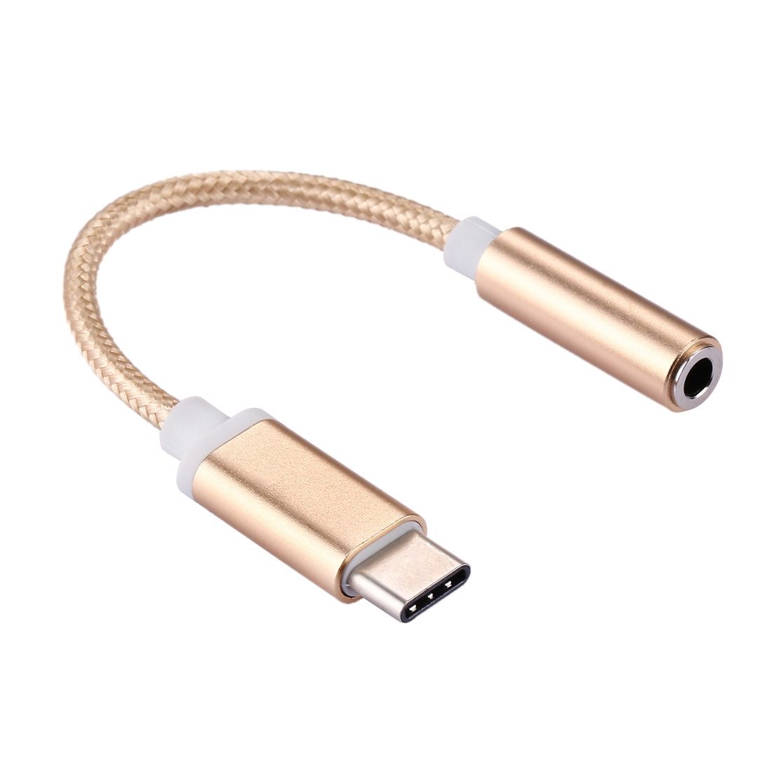 3.5mm USB-C / Type-C Male To Female Weave Audio Adapter