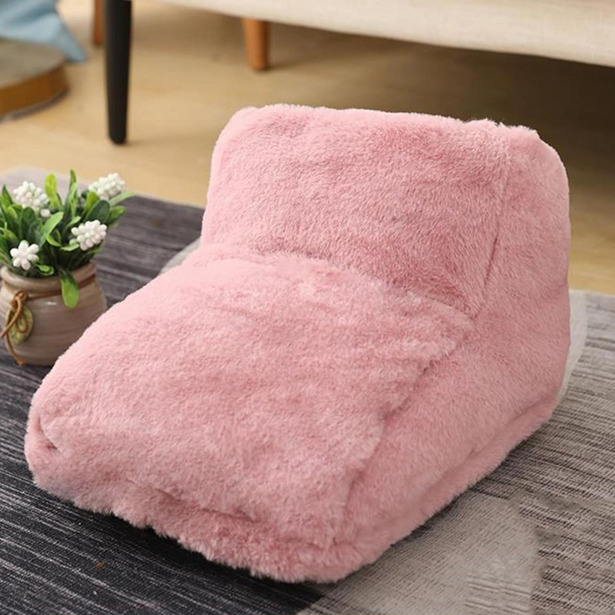 Foot Warmer Washable Safe Heating Pad Pink