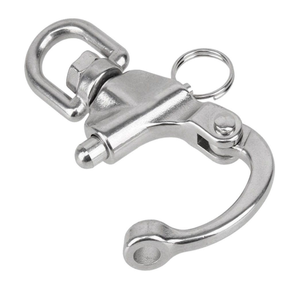 304 Stainless Steel 2-3/4" Snap Shackle With Swivel Bail Rigging