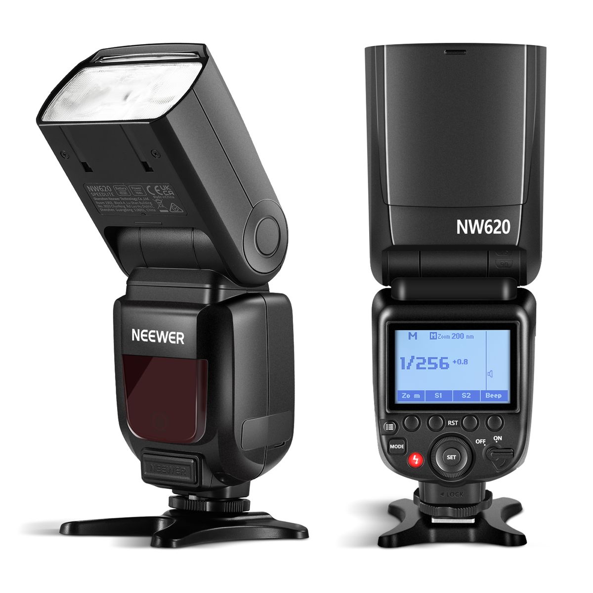 NW620 GN60 Speedlite Flash For Canon Nikon Panasonic Olympus Pentax Fijifilm DSLRs And Mirrorless Cameras And Sony With Mi Hot Shoe Like A9 A7 A7II A7III A7R III A7RII A7SII A6000 A6300 A6500