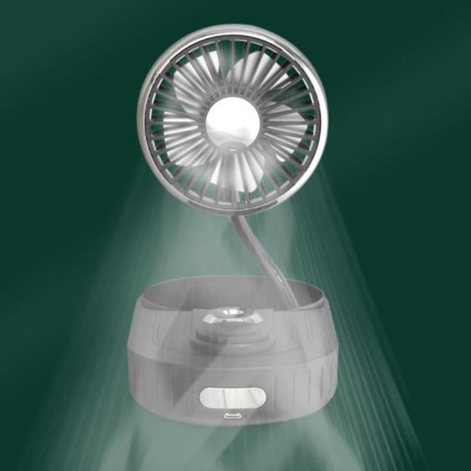 USB Fan Humidifier Dashboard With Light Fits For Desktop Truck Black