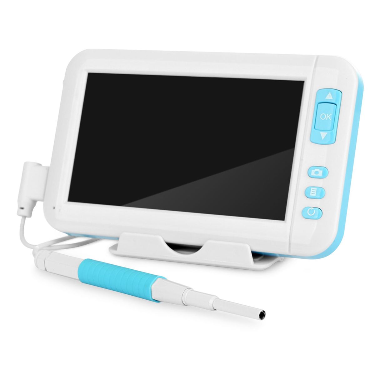 Ear Cleaning Endoscope 3.9mm Camera Visual Earpick Otoscope Inspection Earwax Cleaning Tool with 4.3'' High-definition 1080P Display Screen