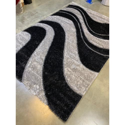 Center Rug - Black & Ash - 5ft X 7ft