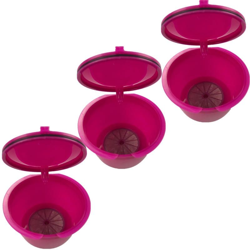 3pcs/pack Use 150times Dolce Gusto Coffee Capsule Plastic Capsule Refillable Reusable Compatible With Nescafe Dolce Gusto Refill