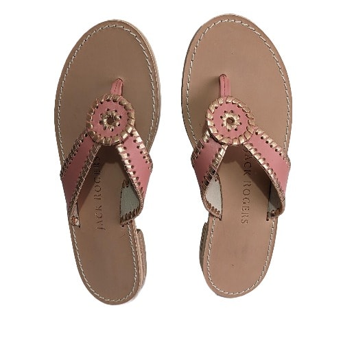 Ro Platinum Flat Sandals - Rose