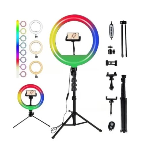 Rgb Ringlight With Tripod Stand - 10"