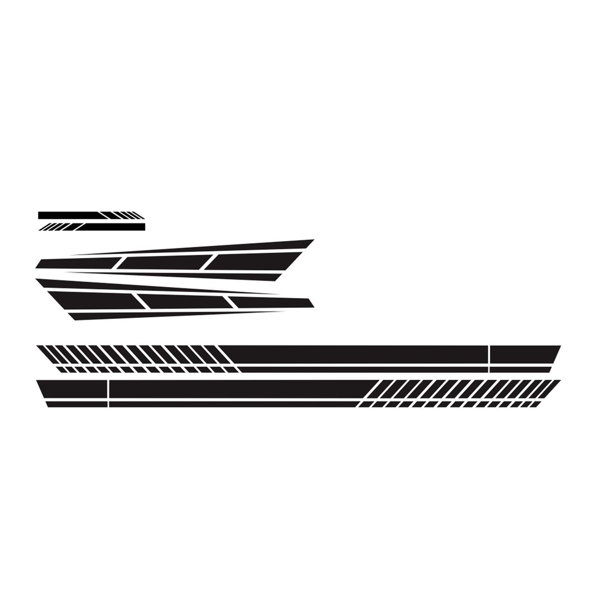 6PCS Car Stickers Strip Style Universal Car Hook Mirror Body