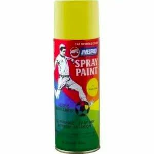 Abro Canned Aerosol Spray Paint - 400ml - Yellow