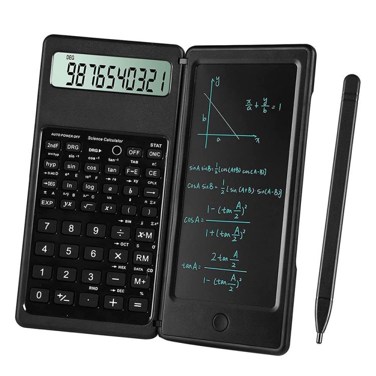 Foldable LCD Writing Board Calculator Function Model