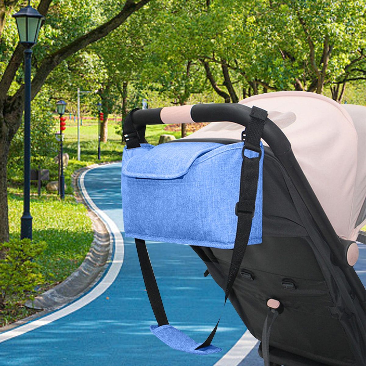 Multifunctional Baby Sundries Storage Bag Blue