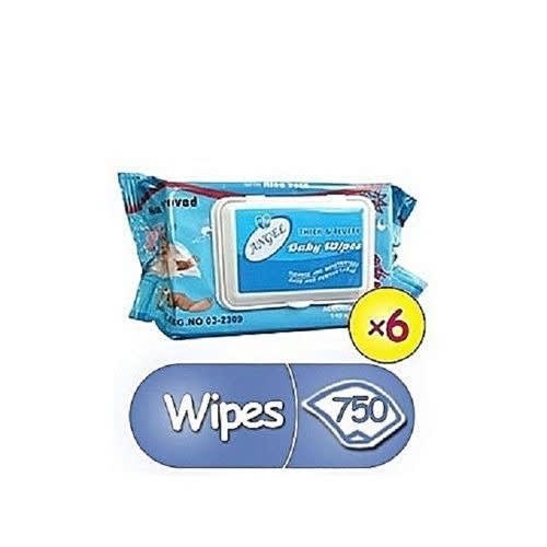 Wipes -  125 Pieces X 6 pack - 750 Pieces