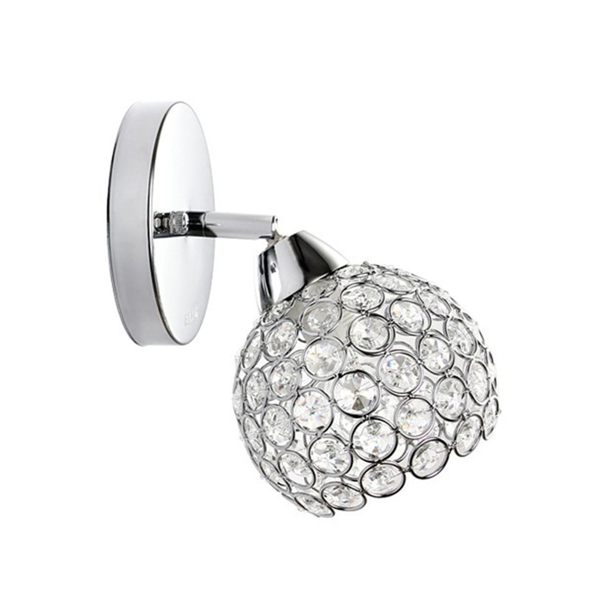 Crystal Wall Sconces Modern Wall Lamp G9 LED Round Bedroom Bedside Wall Lights Dining Room Hallway Light Fixture