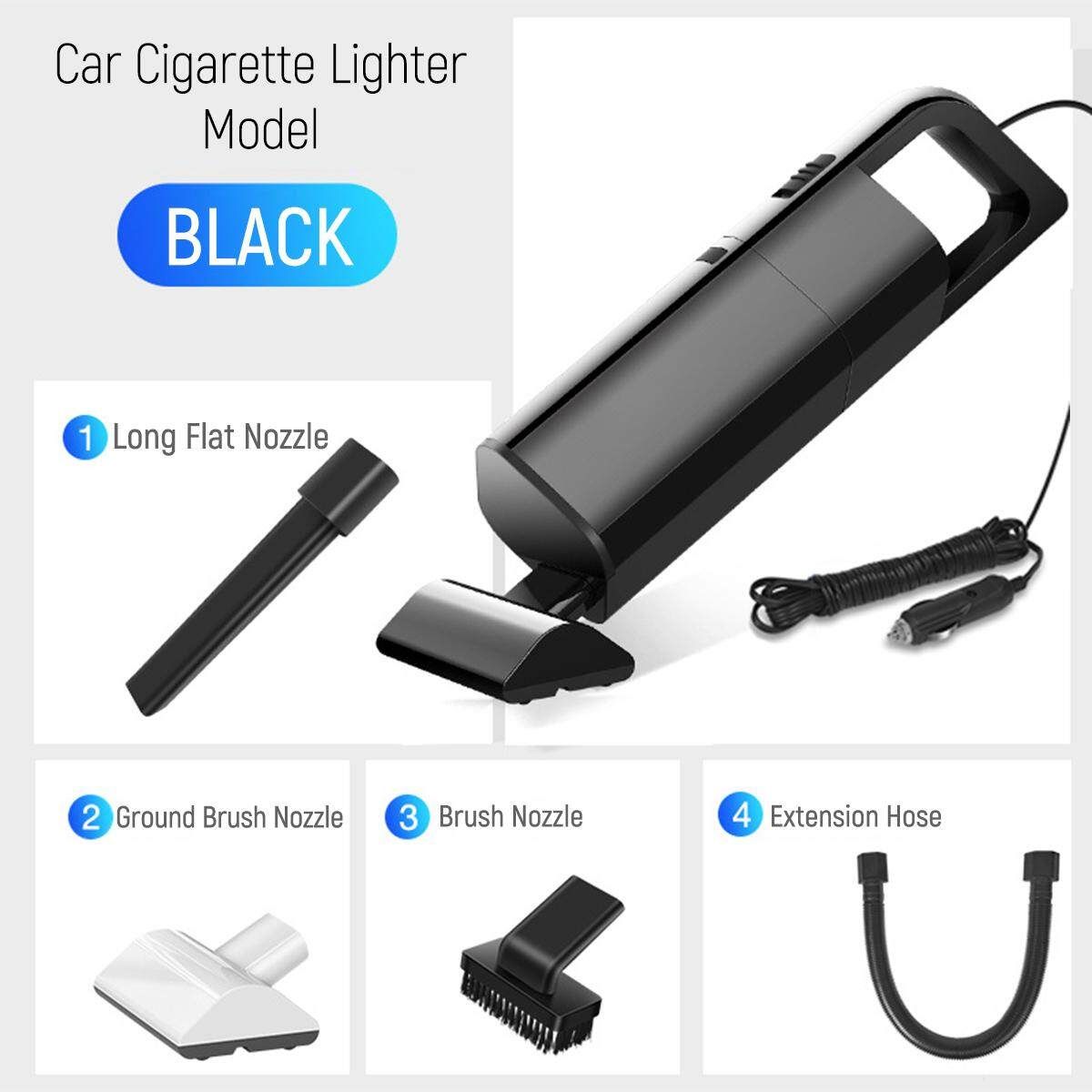 Car Van Vacuum Cleaner - 12V Handheld Vac Wet And Dry Bagless Black (black)