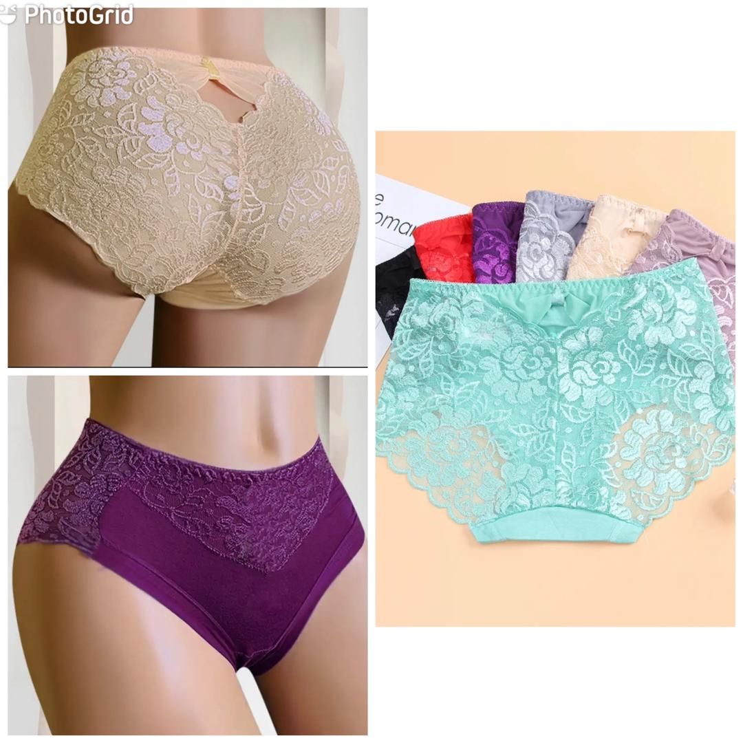 6pcs Ladies Sexy High Fit Mesh Net Panties