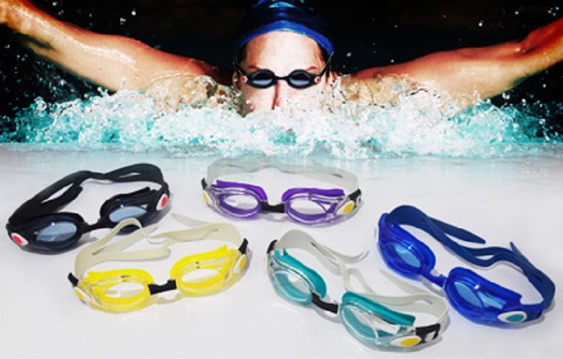 2 Pcs-Mixed Colour- Anti-fog UV Protection Swim Googles