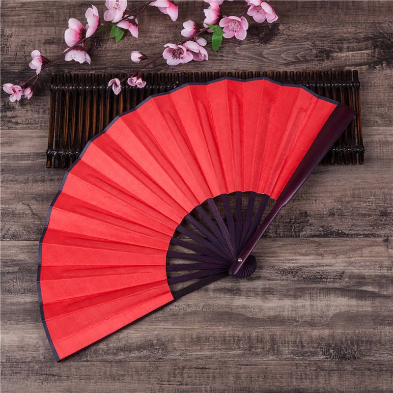 Supplies Fan Color Bamboo Rave 1pcs Folding DIY For Plain Large Japanese Event Chinese Men/Women Hand Party