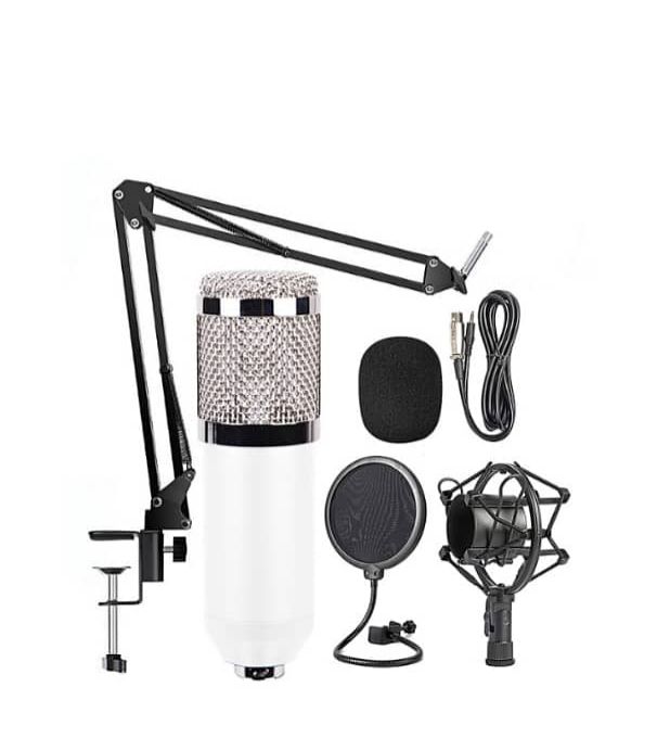Bm800 High Quality Professional Condenser Microphone, Compatible With PC Laptop For Live Boardcast Show, Studio Recording Etc