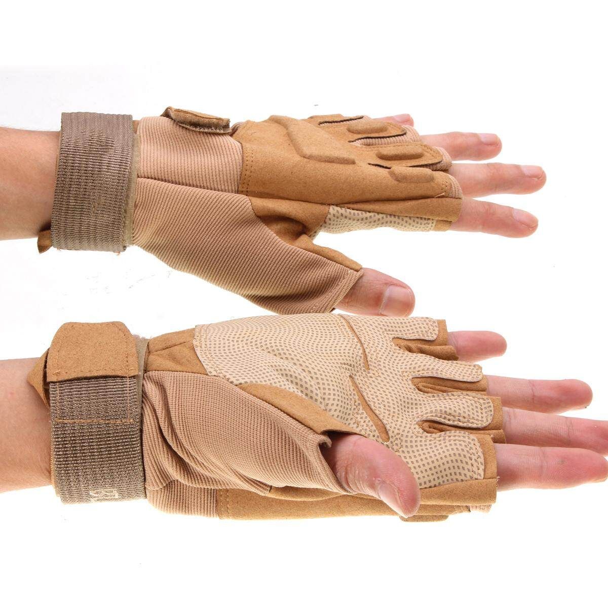 Outdoor Sports Fingerless Airsoft Hunting Riding Game XL Sand XL