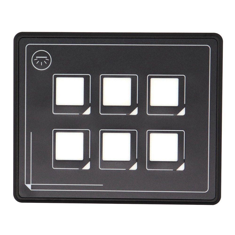 2019 New 12v 24v Button Switch Panel 6 Pin Film Waterproof
