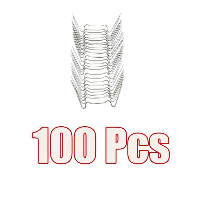 100Pcs W Wire Glazing Glass Clips Stainless Steel Replacement For