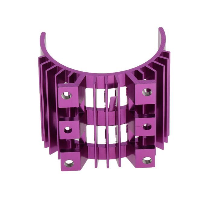 RC Car Metal Motor Radiator Cooling Heat Sink For 1/14 WLTOYS Purple