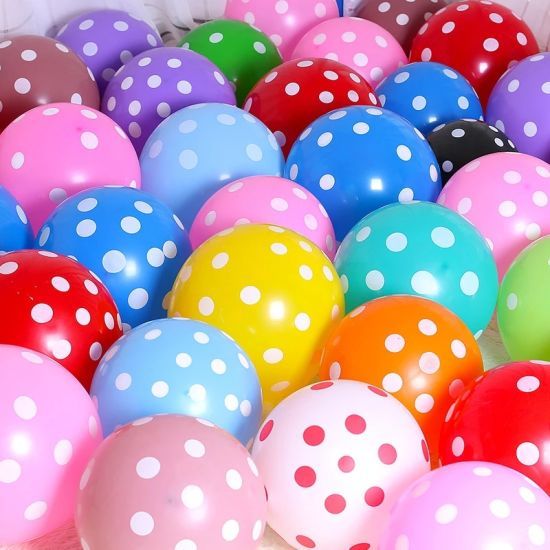 25PCS POLKA DOT  LATEX DECORATION BALLOON
